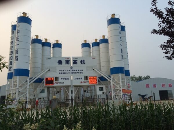 hzs180 electric batching machine with plc