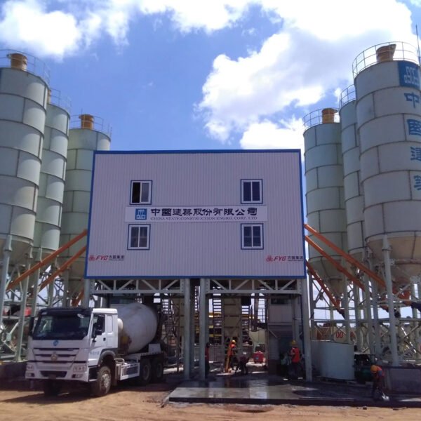 hzs60 high quality electric concrete batching