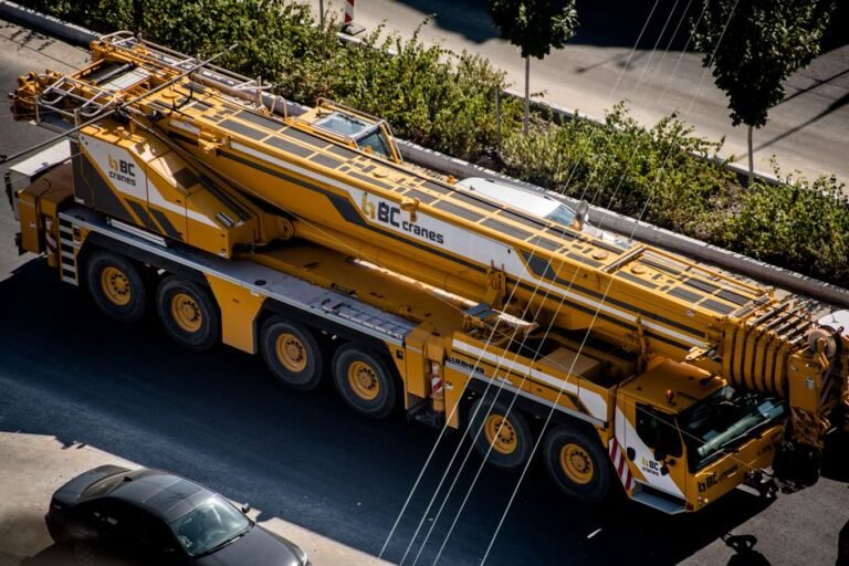 mobile construction crane — professional stock image