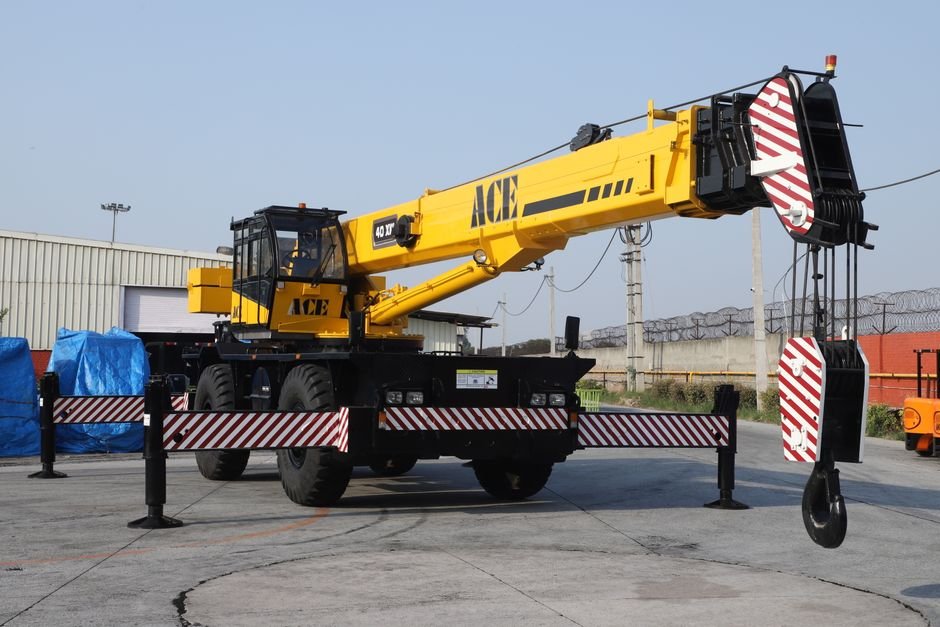 mobile construction crane — professional stock image