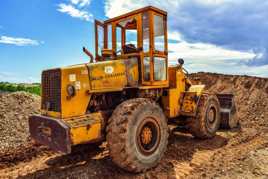 wheel loader heavy equipment — professional stock image